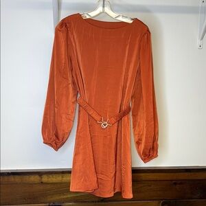 Amazon | Dresses | Amazon Orange Ruffled Wrap Sundress With Bishop Sleeves  | Poshmark